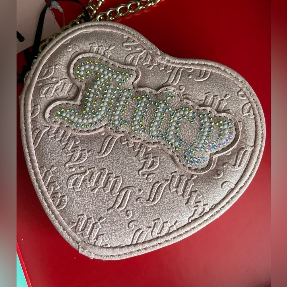 Juicy Couture Wallet,Juicy Couture Pink Heart Wristlet - Picture 5 of 9
